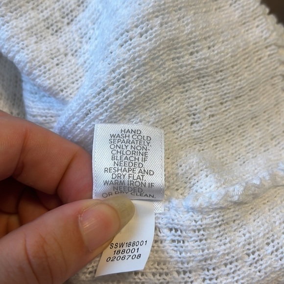 J. Jill White Knit Sweater Size S - Picture 8 of 8
